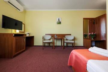 Фото номера Одноместный номер с ванной комнатой Отель Hotel Restauracja Leliwa г. Пшеворск 2